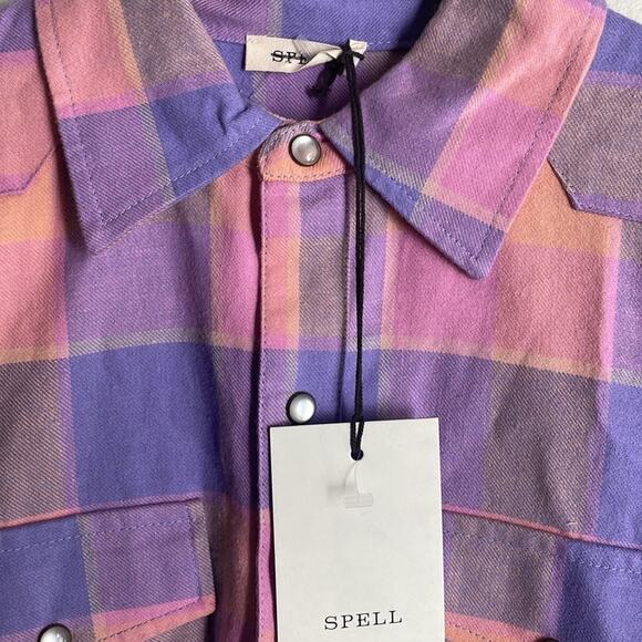 Spell Wyatt Flannel Plaid Button Down Shirt - Picture 7 of 14